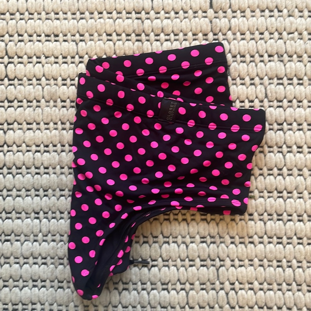 Classic Handmade Brazilian Speedo  swim brief size LARGE polka dots